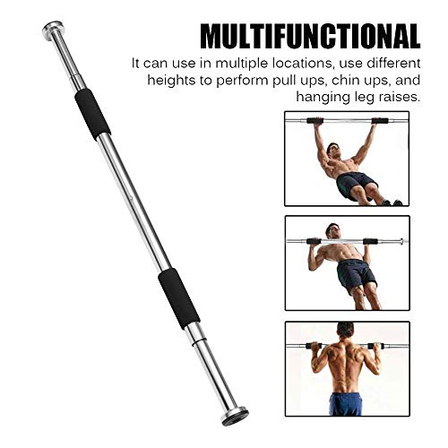 Youool Barra de dominadas de Ejercicio,Barra de musculacion,Pull up Bar, portátil Barra Ajustable de 62-100 cm para Puertas Ajustables Barra de dominadas para el hogar