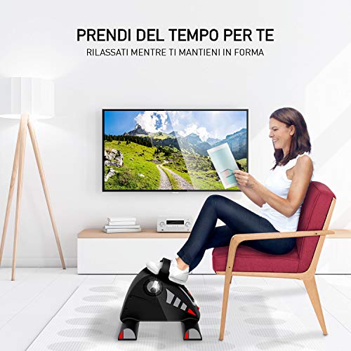 YOUR MOVE Mini bicicleta estática para gimnasia activa, rehabilitación, utilizable con y sin motor, 12 velocidades, 6 programas, temporizador, distancia, calorías, mando a distancia, botón emergencia YOUR MOVE Mini bicicleta estática para gimnasia activa, rehabilitación, utilizable con y sin motor, 12 velocidades, 6 programas, temporizador, distancia, calorías, mando a distancia, botón emergencia