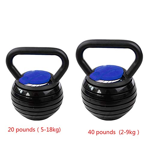 YOUTH BURST Kettle Bell Juegos De Kettlebells Kettle Bells (2-9kg / 5-18kg) Kettlebell Kettlebell Ajustable,20LB-C