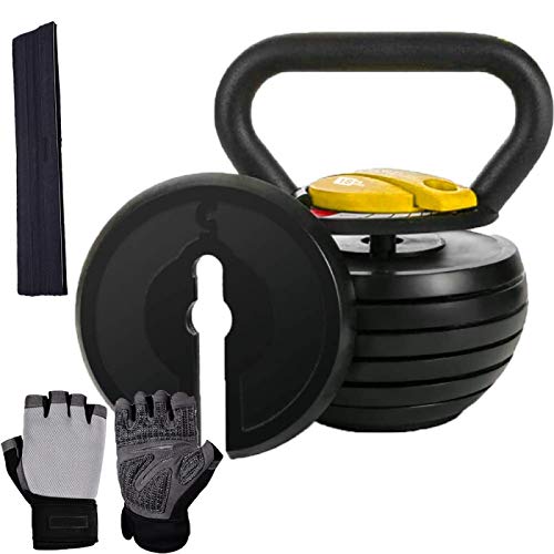 YOUTH BURST Kettle Bell Juegos De Kettlebells Kettle Bells (2-9kg / 5-18kg) Kettlebell Kettlebell Ajustable,20LB-C