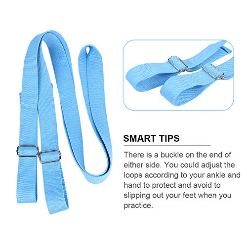 YouthUnion Cintura Pierna Fitness Correa Entrenamiento Estiramiento,Durable Cotton Exercise Straps, Ejercicio,Ideal para Ballet,Baile de Baile,Gimnasio,Pilates (Azul) YouthUnion Cintura Pierna Fitness Correa Entrenamiento Estiramiento,Durable Cotton Exercise Straps, Ejercicio,Ideal para Ballet,Baile de Baile,Gimnasio,Pilates (Azul)