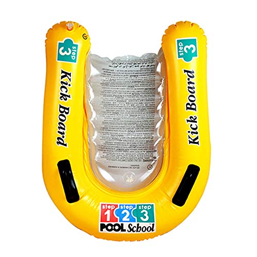 YOUZHA Colchones de Aire Silla de Piscina Flotante Inflable para rehabilitación de Asientos de natación Aprender natación Playa Colchón de Agua Juguete Cama Flotante Individual Balsa, Amarillo