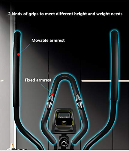 YQ&TL Bicicleta Elíptica para casa Multifuncional de Fitness Elíptica Máquina elíptica Equipo de Gimnasio en casa Espacio silencioso Caminar Sala de máquinas escalonamiento montañismo pequeña elipse