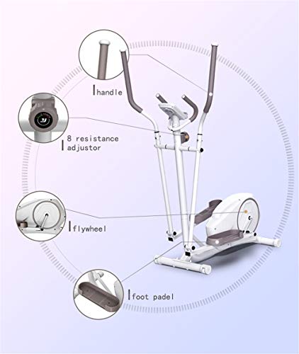 YQ&TL Bicicleta Elíptica para casa Multifuncional Máquina elíptica Equipo de Gimnasio en casa pequeño magnetrón Paso silencioso Caminante Espacial elíptico