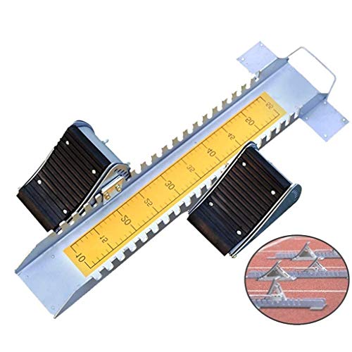 YRBbeizi Taco de Salida, Utilizado for la Pista de plástico, Pista de aleación de Aluminio Ajustable y Equipos de Deportes de Campo, Entrenamiento de Velocidad Dispositivo Que Ejecuta la Competencia