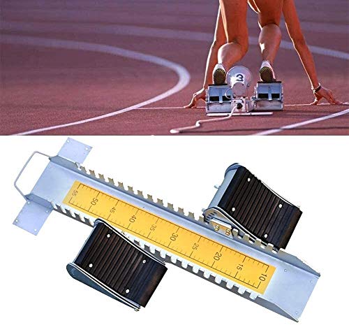 YRBbeizi Taco de Salida, Utilizado for la Pista de plástico, Pista de aleación de Aluminio Ajustable y Equipos de Deportes de Campo, Entrenamiento de Velocidad Dispositivo Que Ejecuta la Competencia