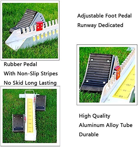 YRBbeizi Taco de Salida, Utilizado for la Pista de plástico, Pista de aleación de Aluminio Ajustable y Equipos de Deportes de Campo, Entrenamiento de Velocidad Dispositivo Que Ejecuta la Competencia