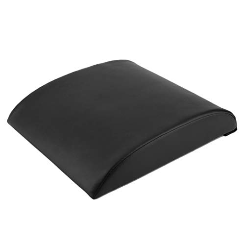 YSHTAN Esterilla abdominal para otros equipos de fitness, cojín portátil para ejercicios abdominales, almohadilla de entrenamiento para crossfit MMA sentadillas, color negro