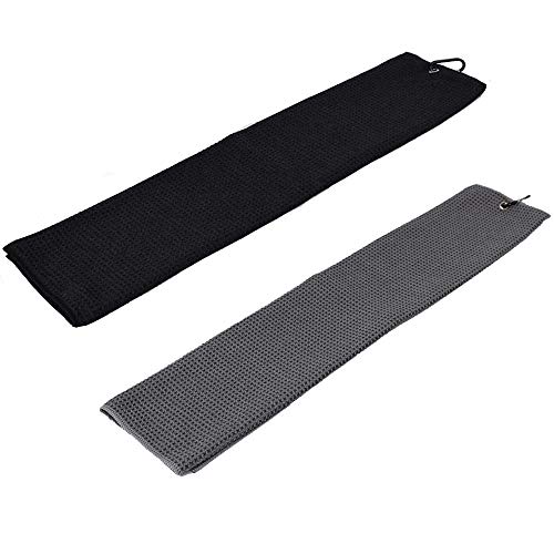 ysister Toalla de Golf de 2 Piezas, Toalla de Microfibra para Deportes, Lazo para Colgar, paño de Toalla de Golf, para Deportes de Fitness, al Aire Libre, Yoga, Golf, Bicicleta para Correr ysister Toalla de Golf de 2 Piezas, Toalla de Microfibra para Deportes, Lazo para Colgar, paño de Toalla de Golf, para Deportes de Fitness, al Aire Libre, Yoga, Golf, Bicicleta para Correr