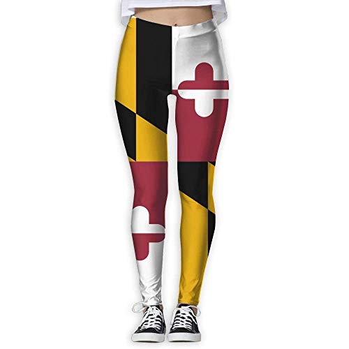 Yuanmeiju Yoga Power Flex Dry-Fit Pantalones Workout Printed Leggings Maryland 3D Print Yoga Pantalones Pantalones
