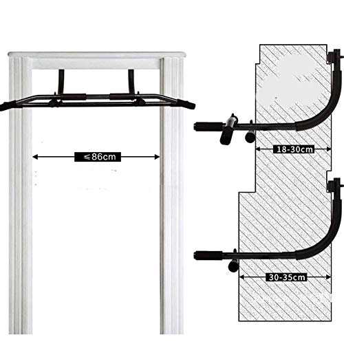 Yuany Barras de dominadas Barra de dominadas Barra Horizontal Multifuncional Marco de la Puerta de la Pared Interior Posiciones del Entrenador físico: Pull-Up Supone Prone Inverted-Black