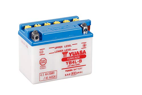 Yuasa YB4L-B(CP) Batería de la Motocicleta incluye Acid Pack, 121x71x93 mm, 12 V Yuasa YB4L-B(CP) Batería de la Motocicleta incluye Acid Pack, 121x71x93 mm, 12 V