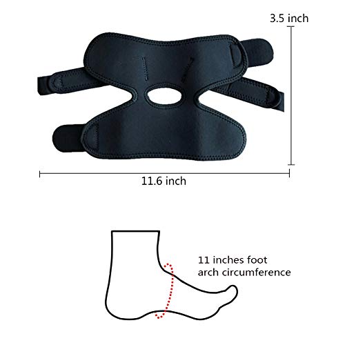 Yuccer Tobillera para Esguince Ajustable, Tobillera Deporte Proteccion para Hombres Mujeres Futbol Voleibol, Fitness Ejercicio y Senderismo (Negro)