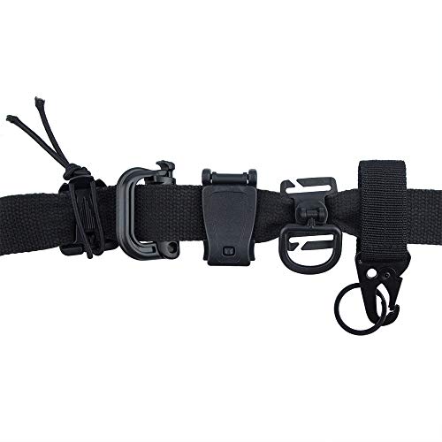 YuCool -Juego de 25 Accesorios tácticos Molle,Llavero de cincha YuCool,Anillas en D,360 Clips de rotación,dominadores de Red con Cuerdas elásticas y Hebillas para dominadores,cinturón táctico YuCool -Juego de 25 Accesorios tácticos Molle,Llavero de cincha YuCool,Anillas en D,360 Clips de rotación,dominadores de Red con Cuerdas elásticas y Hebillas para dominadores,cinturón táctico