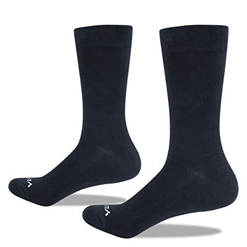 YUEDGE 5 Pares Casuales de Algodón para Hombres Calcetines Transpirables Calcetines de Trabajo (XL)