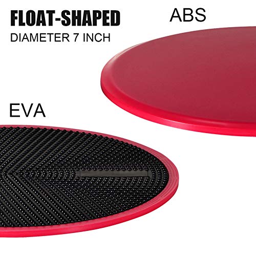 Yuemizi Sliders de Fitness para Suelos de Madera o con Alfombra - Discos Deslizantes de Doble Cara para Ejercicios de Abdominales - Discos de Entrenamiento para Hombre y Mujer para Casa y Gym (2 Uds)