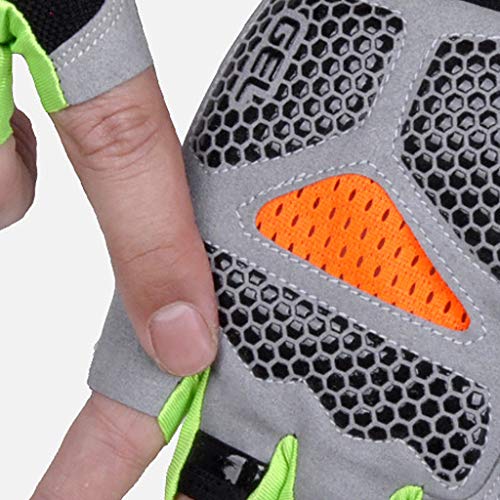YUYAN Guantes de ciclismo MTB Road Riding Guantes antideslizantes Camping Senderismo Gimnasio Fitness Deportes Bicicleta Guante Medio Dedo Hombres YUYAN Guantes de ciclismo MTB Road Riding Guantes antideslizantes Camping Senderismo Gimnasio Fitness Deportes Bicicleta Guante Medio Dedo Hombres