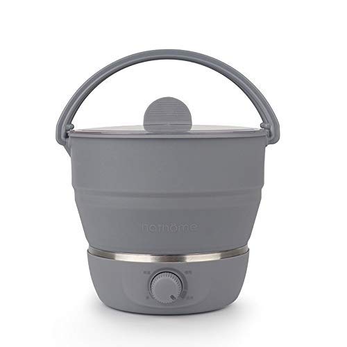 YVX Mini sartén eléctrica Sartén eléctrica Plegable Hervidor de Agua Recipiente de Comida calentado Caja de Almuerzo con calefacción Cocina portátil Té de cocción Caliente (Color: Amarillo Claro YVX Mini sartén eléctrica Sartén eléctrica Plegable Hervidor de Agua Recipiente de Comida calentado Caja de Almuerzo con calefacción Cocina portátil Té de cocción Caliente (Color: Amarillo Claro