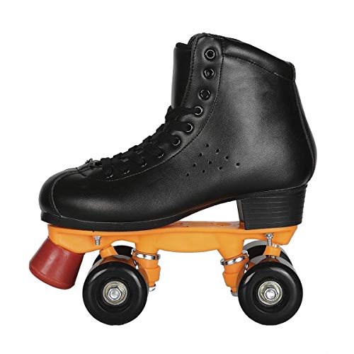 YVX Patines de Cuatro Ruedas para Mujer, Zapatos clásicos de Patinaje de Velocidad de Alta Velocidad para Patinaje Interior al Aire Libre (tamaño: 34)