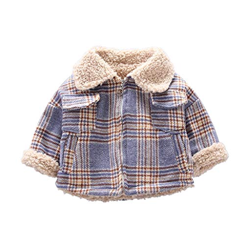 YWLINK Abrigo De AlgodóN para NiñOs Invierno Chaqueta A Cuadros Outwear Ropa Acolchada Chaqueta Gruesa Al Aire Libre Top CáLido Ropa Casual Fiesta De Navidad Regalo De CumpleañOs 1-6 AñOs