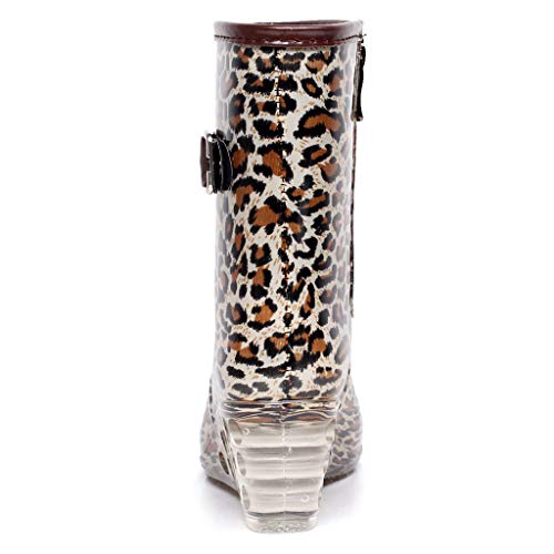 YWLINK Botas De Lluvia Mujer Impermeable Leopardo Zapatos con CuñA Botas De Nieve Estilo Punk Zapatos De Agua Transparentes Zapatos De Goma Moda CóModo TamañO Grande Tubo Medio Y Alto(marrón,38EU) YWLINK Botas De Lluvia Mujer Impermeable Leopardo Zapatos con CuñA Botas De Nieve Estilo Punk Zapatos De Agua Transparentes Zapatos De Goma Moda CóModo TamañO Grande Tubo Medio Y Alto(marrón,38EU)