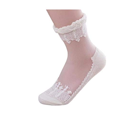 YWLINK Calcetines Encaje Cortos EláSticos De Encaje Cristalino Ultrafino Transparente Hermoso Suave Y Transpirable Antideslizante CóModo Negro, Blanco, Rosa, Caqui, PúRpura, Azul YWLINK Calcetines Encaje Cortos EláSticos De Encaje Cristalino Ultrafino Transparente Hermoso Suave Y Transpirable Antideslizante CóModo Negro, Blanco, Rosa, Caqui, PúRpura, Azul