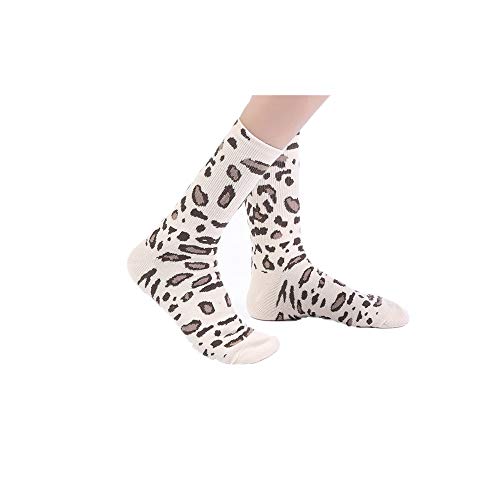 YWLINK Calcetines Largos De AlgodóN Con Estampado De Leopardo Neutro Calcetines Tobilleros Transpirable Calcetines Deportivos Casuales Amarillo Negro Verde gris Caqui Blanco