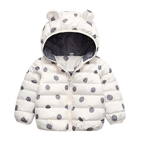 YWLINK Chaqueta con Capucha 2-7 AñOs De Edad, Invierno Ropa De AlgodóN CáLido NiñA Bebé Abrigo De Oso con Estampado De Lunares Chaqueta De Plumas Casual Abrigo con Cremallera Regalo De CumpleañOs YWLINK Chaqueta con Capucha 2-7 AñOs De Edad, Invierno Ropa De AlgodóN CáLido NiñA Bebé Abrigo De Oso con Estampado De Lunares Chaqueta De Plumas Casual Abrigo con Cremallera Regalo De CumpleañOs