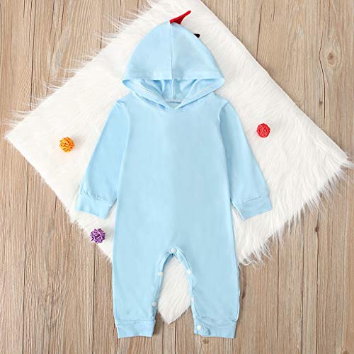 YWLINK Monos para Unisex Bebé ReciéN Nacido NiñOs NiñAs Dinosaurio con Capucha Mameluco Mono Trajes Conjunto Ropa Bebé De 3-24 Meses Ropa Abrigada De OtoñO E Invierno Pijamas