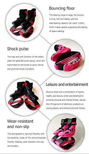 YXHUI Botas Infantiles De Salto para Fitness, Jumps Rebound Shoes, Jump Shoes Botas, 30 A 90 Kg De Peso, Gravedad Rebote Unisex, Uso Interior Y Exterior,[EU36/38]-[70-90KG]