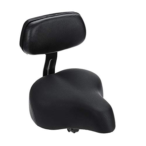 YXQQ Asiento De Montle De Bicicletas con Respaldo, Asientos De Triciclo, Material Resistente Al Agua, De Cuero De PU De Espuma De Memoria Suave Cómoda, para Bicicleta De Montaña