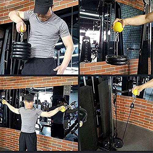 YXQQ STEALBING PUTE UP Power Ball SITION, PUSAS DE Mano NO SLIGY Bolas DE TRIPANTE DE Fuente, Material De PU Elástica Ranuras Esféricas Antideslizantes, para Dedo Antebrazo Gimnasio Bíceps