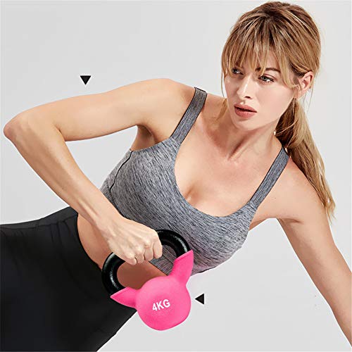 YXST Kettlebell 2kg/4kg/6kg/8kg/10kg/12kg/14kg/18kg/20kg Equipo De Entrenamiento De Gimnasio En Casa Fuerza Fitness Entrenamiento con Pesas Pilates,10KG