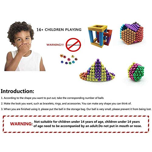 YXZN Magic Building Ball Toys, Mágico Pequeña Bola Creativa Cubo de Mágico Rompecabezas Bola, Bola mágica 3D 1000 Piezas 5 mm para niños, Juguete, Trabajo, descompresión 10 Colores YXZN Magic Building Ball Toys, Mágico Pequeña Bola Creativa Cubo de Mágico Rompecabezas Bola, Bola mágica 3D 1000 Piezas 5 mm para niños, Juguete, Trabajo, descompresión 10 Colores