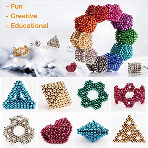 YXZN Magic Building Ball Toys, Mágico Pequeña Bola Creativa Cubo de Mágico Rompecabezas Bola, Bola mágica 3D 1000 Piezas 5 mm para niños, Juguete, Trabajo, descompresión 10 Colores YXZN Magic Building Ball Toys, Mágico Pequeña Bola Creativa Cubo de Mágico Rompecabezas Bola, Bola mágica 3D 1000 Piezas 5 mm para niños, Juguete, Trabajo, descompresión 10 Colores