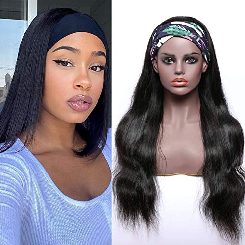 YYDE Peluca, Bufanda de satén para Colocar con Borde para Pelucas Frontales de Encaje, Envoltura Antideslizante para el Cabello, Peluca con Diadema, Peluca Larga Recta con Turbante para Mujeres,10 in YYDE Peluca, Bufanda de satén para Colocar con Borde para Pelucas Frontales de Encaje, Envoltura Antideslizante para el Cabello, Peluca con Diadema, Peluca Larga Recta con Turbante para Mujeres,10 in