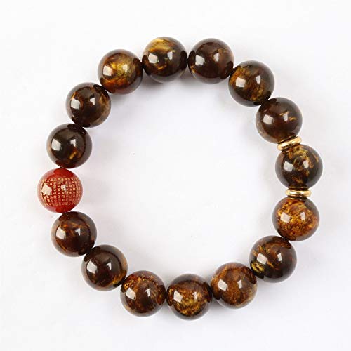 YYF la Seda de Oro y Mujeres Rosario Pulsera de Sauce mar par Brazalete (tamaño : 18mm) YYF la Seda de Oro y Mujeres Rosario Pulsera de Sauce mar par Brazalete (tamaño : 18mm)