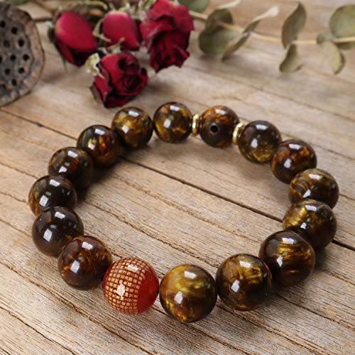 YYF la Seda de Oro y Mujeres Rosario Pulsera de Sauce mar par Brazalete (tamaño : 18mm) YYF la Seda de Oro y Mujeres Rosario Pulsera de Sauce mar par Brazalete (tamaño : 18mm)