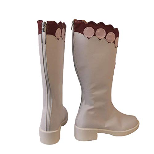 YYFZ Anime Cosplay Calza Los Zapatos De La Mascarada Partido del Carnaval Botas Blanco De Las Señoras Botas Versión Personalizada,Women's size-39