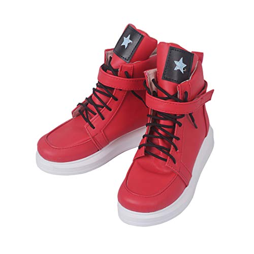 YYFZ Anime Cosplay Zapatos De La Mascarada Zapatos Rojos Zapatillas De Deporte De Los Calzados Informales Versión para Hombre Personalizados,Men's size-43