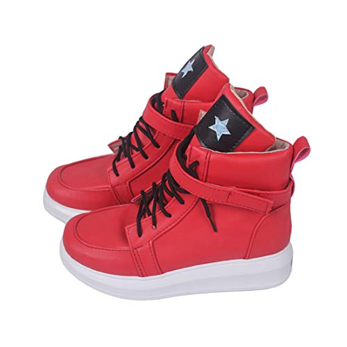 YYFZ Anime Cosplay Zapatos De La Mascarada Zapatos Rojos Zapatillas De Deporte De Los Calzados Informales Versión para Hombre Personalizados,Men's size-43