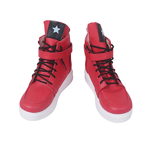 YYFZ Anime Cosplay Zapatos De La Mascarada Zapatos Rojos Zapatillas De Deporte De Los Calzados Informales Versión para Hombre Personalizados,Men's size-43