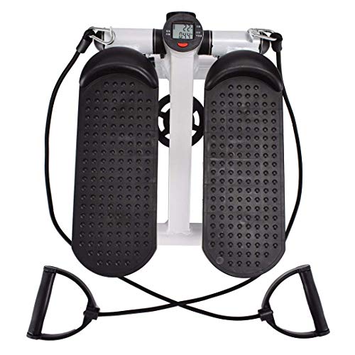 YYM Máquina de Ejercicios Twist Stepper, Stepper portátil de Escalera giratoria con Pantalla LCD y Bandas de Resistencia, Mini Stepper para Sala de Estar, Oficina, Gimnasio YYM Máquina de Ejercicios Twist Stepper, Stepper portátil de Escalera giratoria con Pantalla LCD y Bandas de Resistencia, Mini Stepper para Sala de Estar, Oficina, Gimnasio