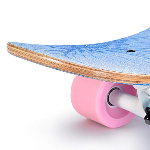 YYMM Moda Doble polea monopatín, Crucero Retro Mapate de Arce, rodamientos de Ruedas Dirección de Herramientas Todo en uno Patines, para Adolescentes para Adultos Principiantes YYMM Moda Doble polea monopatín, Crucero Retro Mapate de Arce, rodamientos de Ruedas Dirección de Herramientas Todo en uno Patines, para Adolescentes para Adultos Principiantes