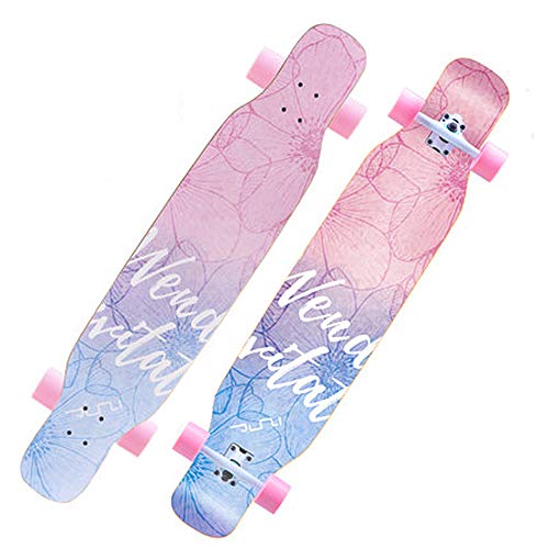 YYMM Moda Doble polea monopatín, Crucero Retro Mapate de Arce, rodamientos de Ruedas Dirección de Herramientas Todo en uno Patines, para Adolescentes para Adultos Principiantes YYMM Moda Doble polea monopatín, Crucero Retro Mapate de Arce, rodamientos de Ruedas Dirección de Herramientas Todo en uno Patines, para Adolescentes para Adultos Principiantes