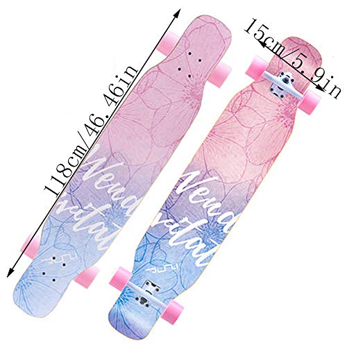 YYMM Moda Doble polea monopatín, Crucero Retro Mapate de Arce, rodamientos de Ruedas Dirección de Herramientas Todo en uno Patines, para Adolescentes para Adultos Principiantes YYMM Moda Doble polea monopatín, Crucero Retro Mapate de Arce, rodamientos de Ruedas Dirección de Herramientas Todo en uno Patines, para Adolescentes para Adultos Principiantes