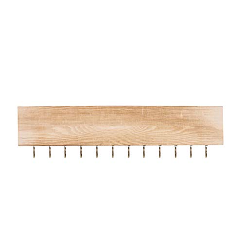 Yyooo Soporte de pared de madera para colgar joyas, para collares, pendientes, anillos, bufandas, multifuncionales, prácticos