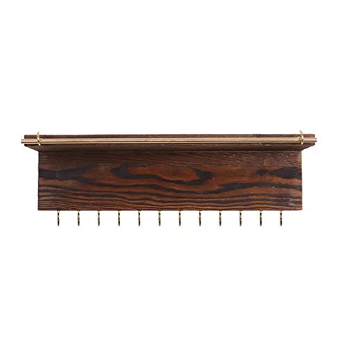 Yyooo Soporte de pared de madera para colgar joyas, para collares, pendientes, anillos, bufandas, multifuncionales, prácticos Yyooo Soporte de pared de madera para colgar joyas, para collares, pendientes, anillos, bufandas, multifuncionales, prácticos