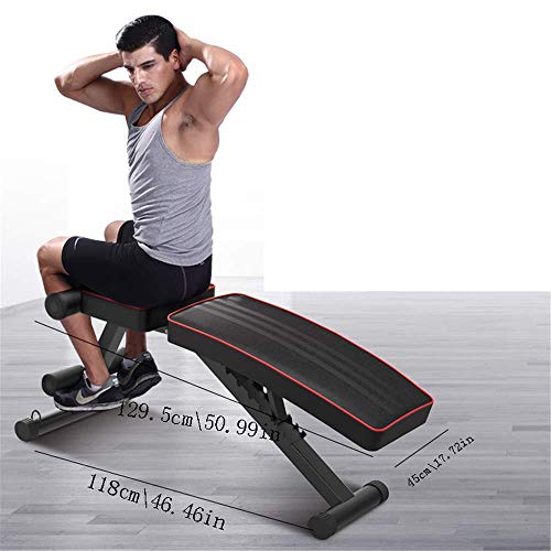 YZ-YUAN Banco de Ejercicios con Pesas Ajustables, Bancos de Pesas utilitarios para Entrenamiento de Cuerpo Completo, Press de banca Inclinado Inclinado Plegable para Gimnasio en casa, cómodo para ha YZ-YUAN Banco de Ejercicios con Pesas Ajustables, Bancos de Pesas utilitarios para Entrenamiento de Cuerpo Completo, Press de banca Inclinado Inclinado Plegable para Gimnasio en casa, cómodo para ha