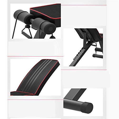 YZ-YUAN Banco de Ejercicios con Pesas Ajustables, Bancos de Pesas utilitarios para Entrenamiento de Cuerpo Completo, Press de banca Inclinado Inclinado Plegable para Gimnasio en casa, cómodo para ha YZ-YUAN Banco de Ejercicios con Pesas Ajustables, Bancos de Pesas utilitarios para Entrenamiento de Cuerpo Completo, Press de banca Inclinado Inclinado Plegable para Gimnasio en casa, cómodo para ha
